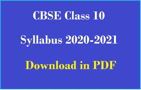 The compartment examinations were conducted in september and the result for the central board of secondary education released the time table/date sheet for class 10 board examination on the official website. CBSE Class 10 Revised Syllabus for 2020-21| Download in PDF