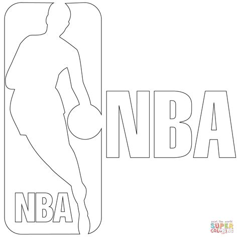 Cute elf coloring pages gallery. NBA Logo coloring page | Free Printable Coloring Pages in ...