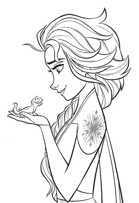 Frozen 2 printable coloring pages. Frozen 2 Coloring Pages Into The Unknown - colouring mermaid