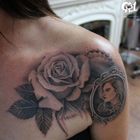 Dark rose tattoo gallery, goldsboro, north carolina. Dark Age Tattoo Studio : Tattoos : Capone : Rose and Mini ...