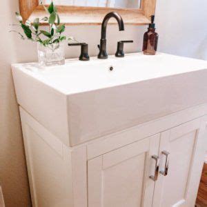 Valencia rustic bathroom vanity, black, 48x22x36, single sink, vanity only by hacienda rustics (1) $900. Modern Farmhouse Single Sink Vanity - 31.5" | Small ...