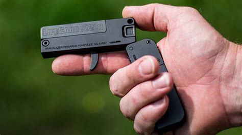 Because it needs to be unfolded in order to be fired. LIFECARD .22LR: FOLDABLE CREDIT CARD-SIZED HANDGUN - GEAR - Muted