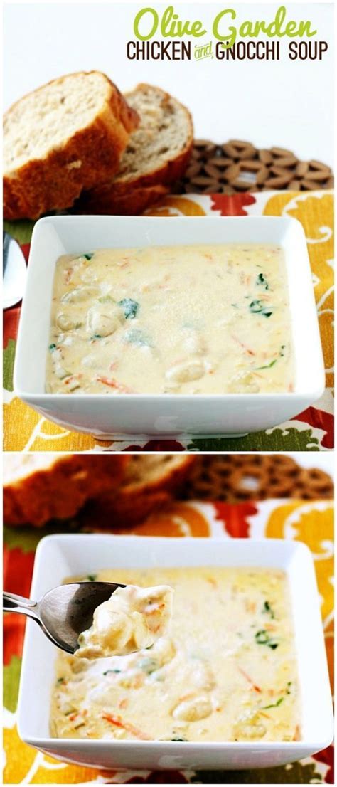 Unfortunately, we don't live all that close to an olive garden, so we don't get there much, so i decided to make my own copycat olive garden chicken gnocchi soup! Chicken and Gnocchi Soup Olive Garden Copycat Recipe ...