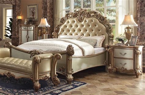 Check spelling or type a new query. Vendome 6 Piece Bedroom Set in Gold Patina Finish by Acme ...