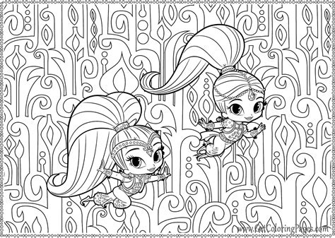 These coloring pages are printable. Shimmer and Shine Printable Coloring Pages - Get Coloring ...