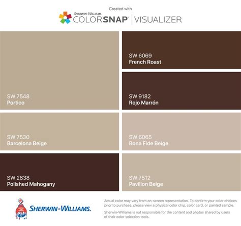 (click on the colour names to learn more on the sherwin williams site) sherwin williams barcelona beige sw 7530. I found these colors with ColorSnap® Visualizer for iPhone ...