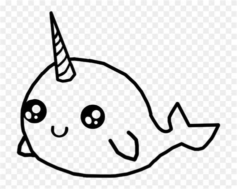 Narwhal coloring pages are a great way to learn about this interesting sea creature. Doodlecraft Kawaii Narwhal Image File - Kawaii Narwhal ...