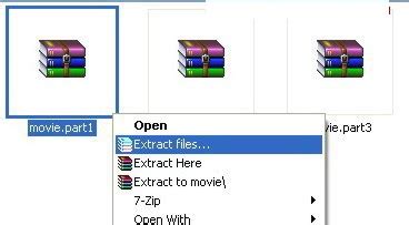 I'm assuming you have winrar? How To Split a File and Combine part1.rar, part2.rar Files ...