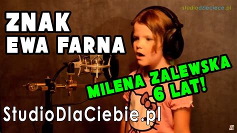 Cicho 15 , z którą zadebiutowała na 16. Znak - Ewa Farna (cover by Milena Zalewska - 6 lat) - YouTube