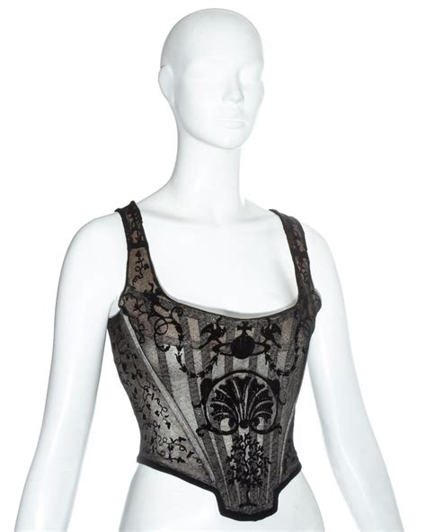 Dame vivienne isabel westwood dbe rdi (née swire; Vivienne Westwood black mesh corset, ss 1992 For Sale at 1stdibs