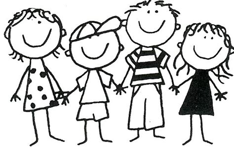 Best friend drawing for friends. Group Of Friends Clipart Black And White - Clip Art ...