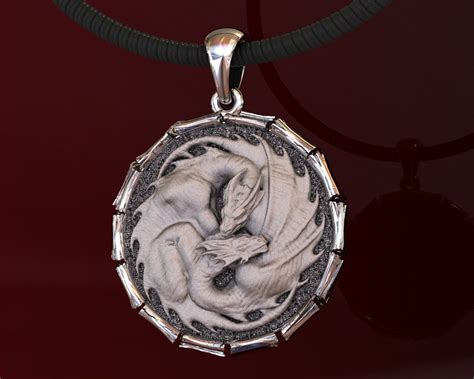 The coinage used in the seven kingdoms is based on the gold dragon coin, which has two common smaller denominations: Silver 925 Dragon Pendant Game of 3D printable model