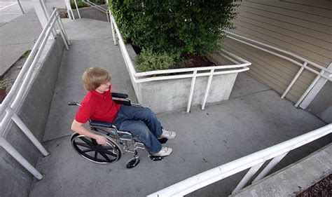 Building ramps makes areas more easily accessible to people who have trouble using stairs or use walkers an older wheelchair ramp is only as good as the work you put into it. Royalty Free Wheelchair Ramp Pictures, Images and Stock ...