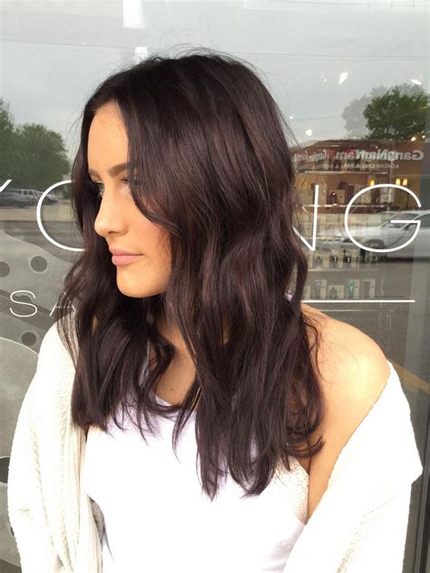 This delicious melt flatters both cool and warm undertones. Deep rich chocolate brown hair color. Shiny brown hair ...