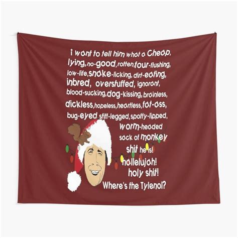 Christmas vacation movie quote the ultimate insult hahaha. Clark Griswold Rant by MephobiaDesigns | Redbubble | Clark griswold, Clark, Griswold