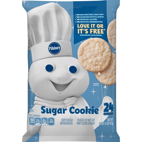 Place the cookie dough rounds around two inches apart on an ungreased cookie sheet. Pillsbury Cookies, Sugar, 24 Cookies, 16 oz. Bag Reviews 2019
