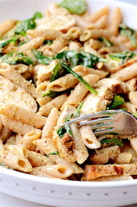 The salt and sugar in brine make changes to protein that improves its texture and enhances its ability to retain moisture. Pesto Chicken Pasta