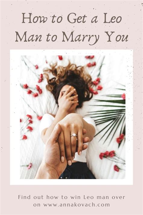 If he's with another lady and you come around, you might notice some uneasiness. How to Get a Leo Man to Marry You - Tips for Winning Leo ...