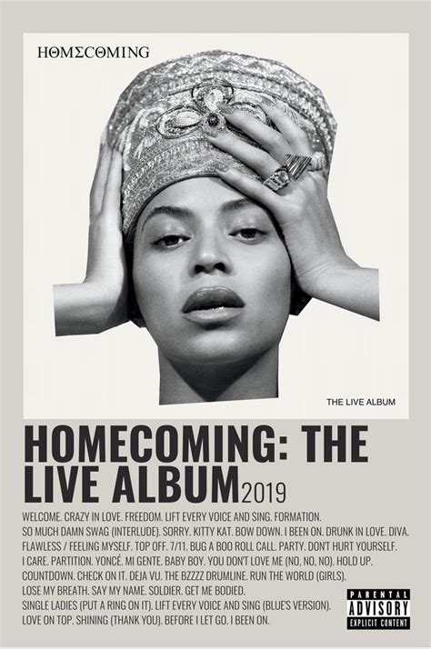 The prom (music from the netflix film) tracklist. Homecoming: The Live Album by Beyoncé | Album Wall Art in ...
