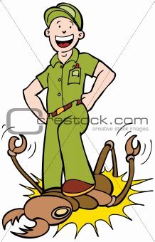 Download 10,679 bug cartoon exterminator insect pest trade images and stock photos. Image 2225655: Exterminator from Crestock Stock Photos