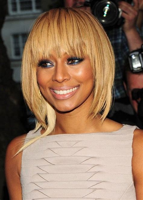 100+ hottest short hairstyles & haircuts for women. Keri Hilson Short Blonde Hairstyle with Wispy Bangs for ...