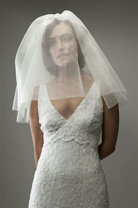 Check spelling or type a new query. Shoulder Length Silk Organza Bridal Veil With Blusher by ...