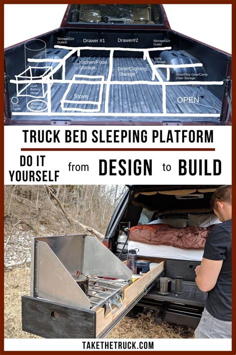 I'm planning on using unsanded regular plywood for the drawers themselves, and maybe using small caster wheels or. Build the Ultimate Truck Bed Sleeping Platform for Truck ...