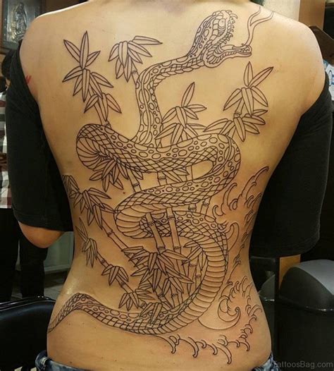 { 29 } snake color tattoo on leg for women. 60 Classy Snake Tattoos For Back