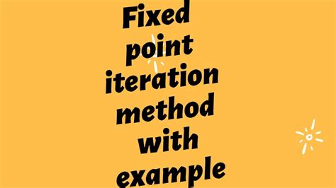 Fixed point iteration method : FIXED POINT ITERATION METHOD - YouTube