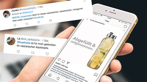 Die erregung in den sozialen medien ist groß. Die Instagram-Werbung von True Fruits steht für alles, was ...