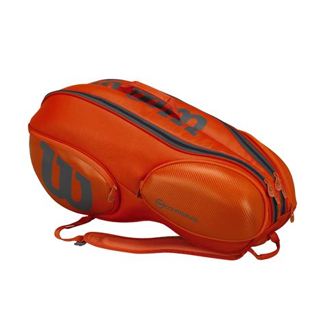 Wilson Tennis Bag Vancouver 9 PK Orange/Grey - Tennis Racquet | Tennis