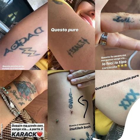 Non è stata una passeggiata! Tatuaggi Elettra Lamborghini: Significato e Foto dei Tattoo