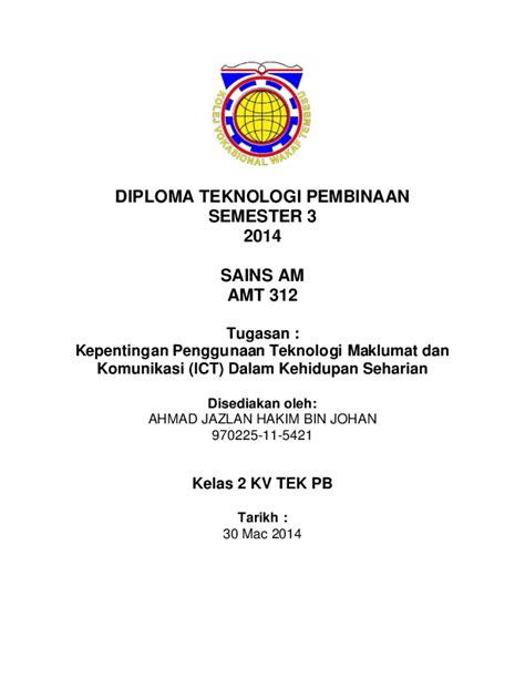 Diploma teknologi maklumat (multimedia) 10366 diploma 481 (computer science) 21. (DOC) DIPLOMA TEKNOLOGI PEMBINAAN | superman malaya ...