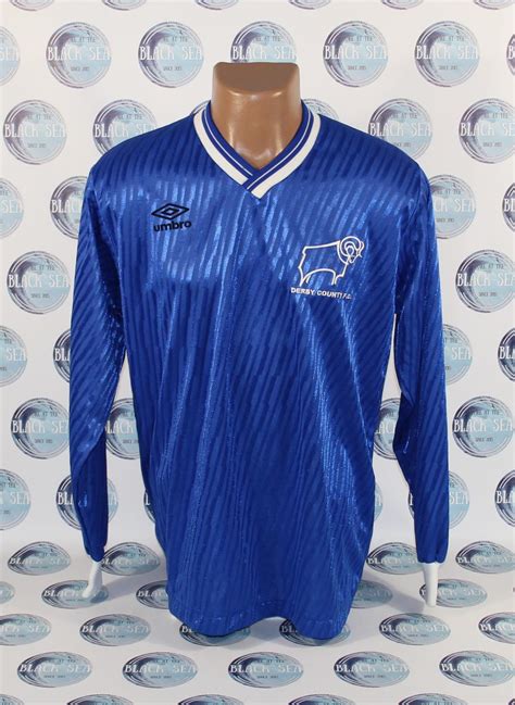The club main rival in the premier league is nottingham forest, leicester city (which is known as east midlands derby) and leeds united. Derby County Away football shirt 1987 - ?. Added on 2017 ...