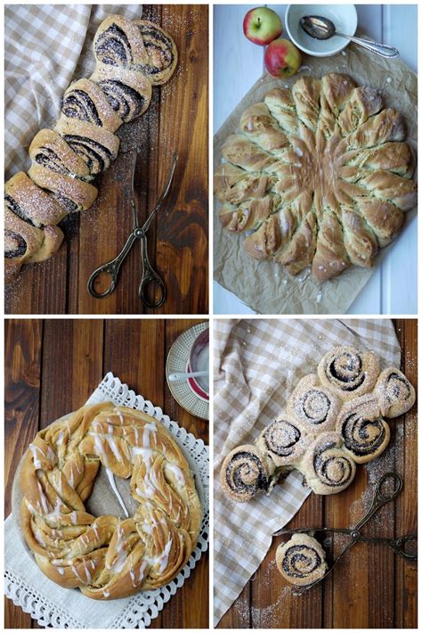 1 ei unter die zwiebel den belag auf den vorbereiteten hefeteig geben. Hefekranz mit diversen Füllungen | Hefe kuchen ...