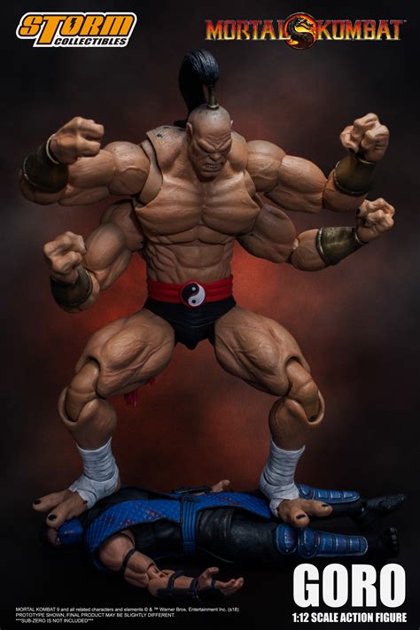 نمایش gameplay شخصیت goro در mkx (مورتال کمبت 10). Storm Collectibles Mortal Kombat Goro 1/12 Scale Figure ...