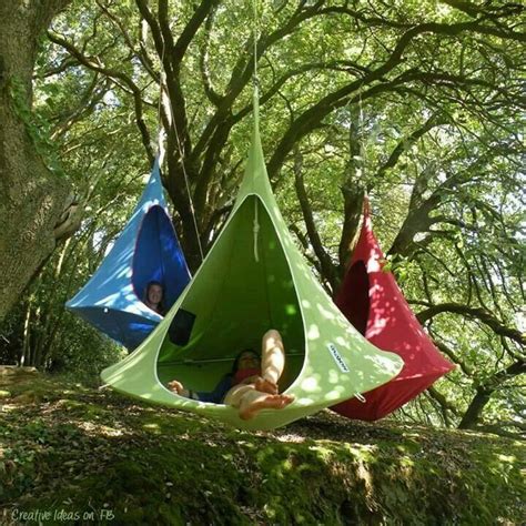 Sold and shipped by sunnydaze décor. cocoon hanging chair | Hanging tent, Outdoor, Cacoon hammock