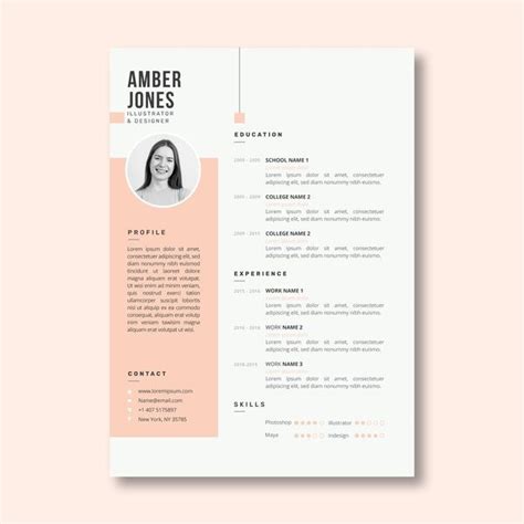 It shows the person`s achievements and qualifications. Modèle de curriculum vitae minimaliste rose pastel - My ...