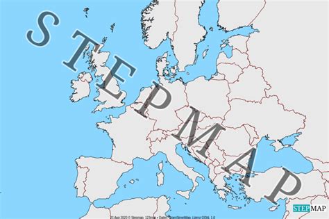 Sinkt die inzidenz unter 35, können treffen von bis zu zehn personen aus drei haushalten erlaubt werden. StepMap - Europa Länder AB - Landkarte für Europa