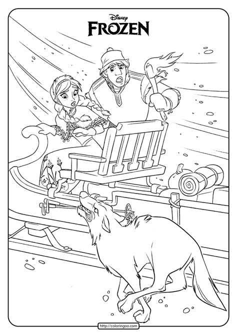 Rainbow colors frozen princess anna and kristoff coloring page | little hands coloring book. Disney Frozen Anna and Kristoff Coloring Pages 04 | Elsa ...