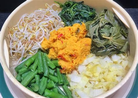 Daftar isi resep urap urap kangkung urap mentah urap bumbu terasi urap bumbu kelapa sangrai urap pedas urap bayam urap jawa tengah urap aroma kecombrang urap teri pedas. Resep Urap Urap Jawa oleh Nora olivia - Cookpad