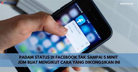 Sosial media facebook memiliki pengguna terbanyak dibandingkan social media lainnya. Padam Status Di Facebook Tak Sampai 5 Minit. Jom Buat ...