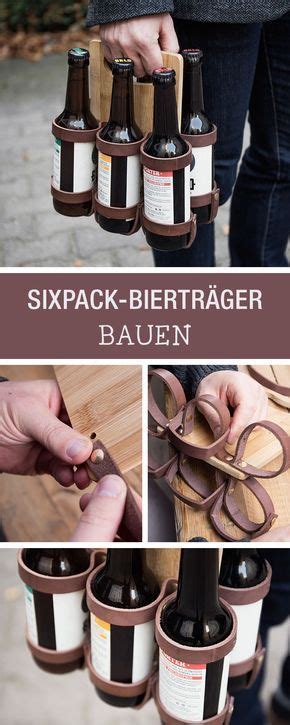 Ambia home hocker in schwarz amerikanischer wohnstil spezieller bezug aus leder & polyester ergänzung für ihren sessel junges wohnen jetzt. Diy Home : Geschenkidee für Männer: Bierhalter aus Holz ...