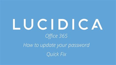 Here are some articles for your reference: Office 365 - How to update your Office 365 email password ...