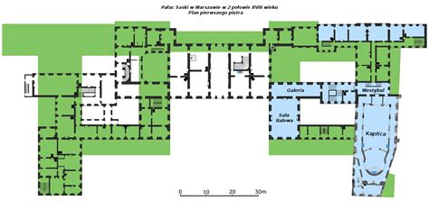 Jest to jeden z niewielu obiektów zachowanych z czasów jego panowania i jedyny jego … Warszawa Oś Saska, Ogród i Pałac Saski, Pałac Brühla ...