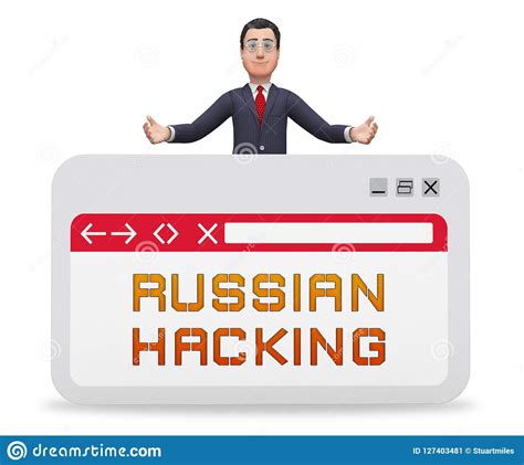 Election Hacking Russian Espionage Attacks 3d Illustration Stock ...