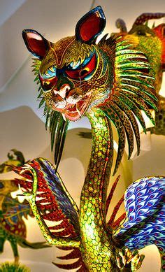 The jarring sculptures initially met little success, until over time, linares refined his alebrijes into the colorfully patterned combinations of reptiles, insects, birds, and mammals recognized today in today's doodle artwork. Pedro Linares Alebrijes Sculpture. Rare, One Of A Kind ...