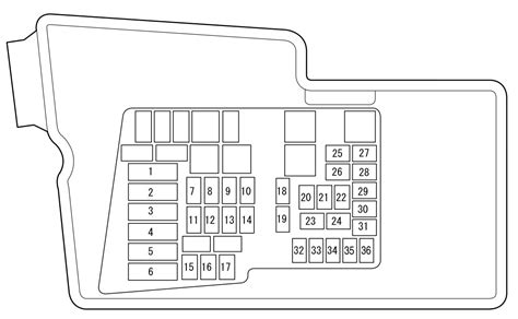 Diagram of fuse box for 2003 mazda tribute on a 2003 mazda tribute. 2007 Mazda 6 Fuse Box Diagram - Wiring Diagram Schemas
