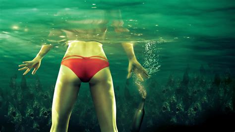 Bubbles spikes eye ball fish ocean underwater wallpapers. Desktop Wallpaper Piranha 3 D, 2010 Movie, Bikini ...