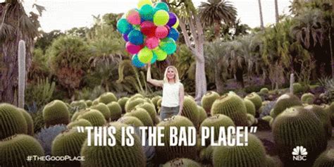 The good place is a hilarious and nuanced take on life after death, and here's our ranking of the show's it pretty much makes fun of every movie/tv trope in one little scene, and it's impossible not to jason is easily one of the most loveable characters on the good place, and this is the episode. This Is The Bad Place Balloons GIF - ThisIsTheBadPlace ...